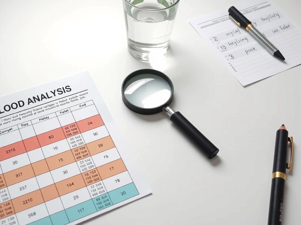 Makroaufnahme einer Stoffwechselanalyse und Ernährungsplanung