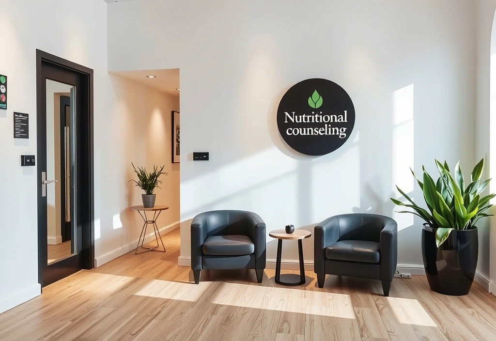 Eingang der Praxis für Ernährungsberatung in Frankfurt